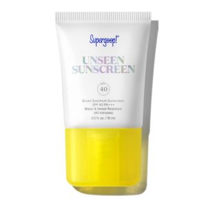 Supergoop! Unseen Sunscreen SPF 40: Invisible broad-spectrum sun protection for your skin."